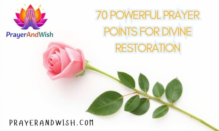 70 Powerful Prayer Points for Divine Restoration