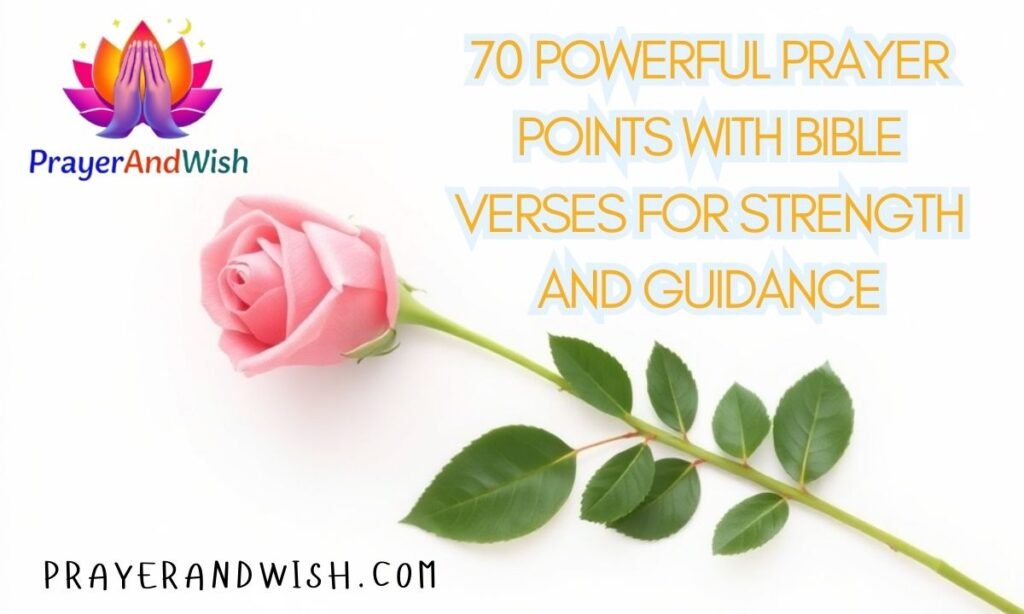 70 Powerful Prayer Points with Bible Verses for Strength and Guidance