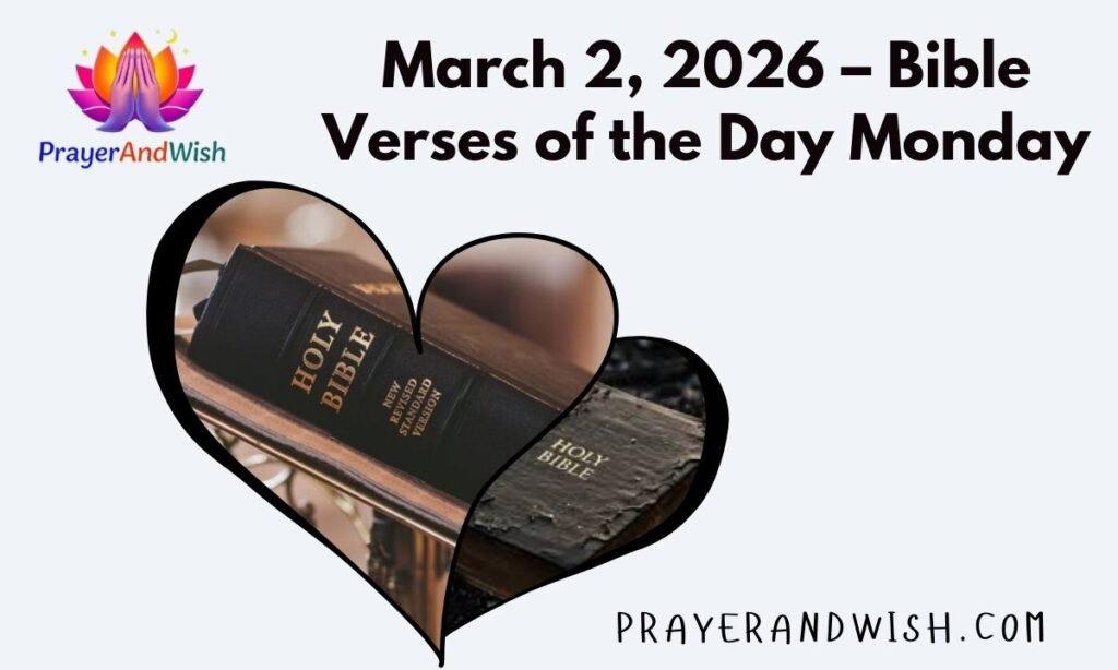 March 2, 2026 – Bible Verses of the Day Monday
