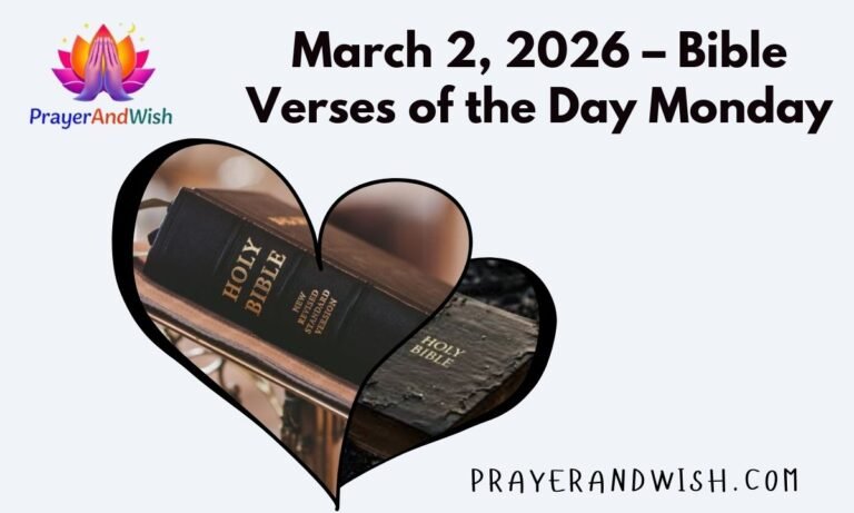 March 2, 2026 – Bible Verses of the Day Monday