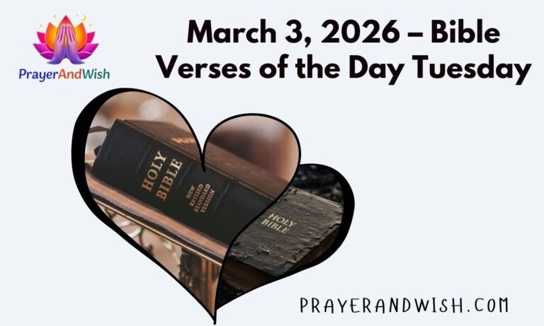 March 3, 2026 – Bible Verses of the Day Tuesday