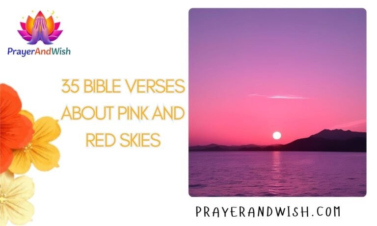 35 Bible Verses About Pink and Red Skies