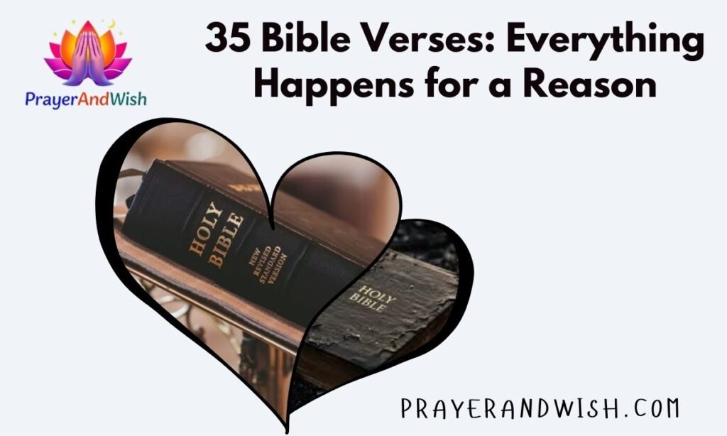 35 Bible Verses: Everything Happens for a Reason