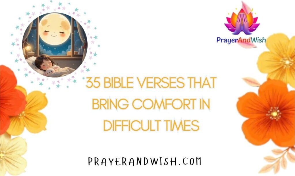 35 Bible Verses That Bring Comfort in Difficult Times