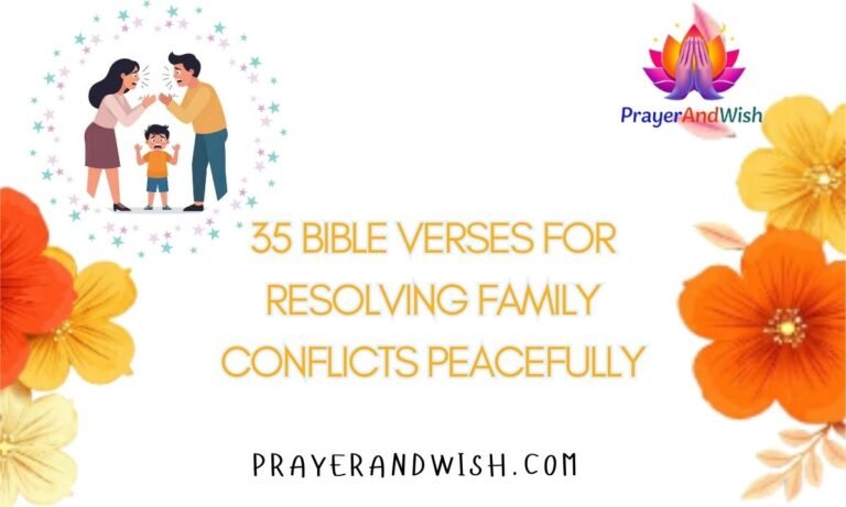 35 Bible Verses for Resolving Family Conflicts Peacefully
