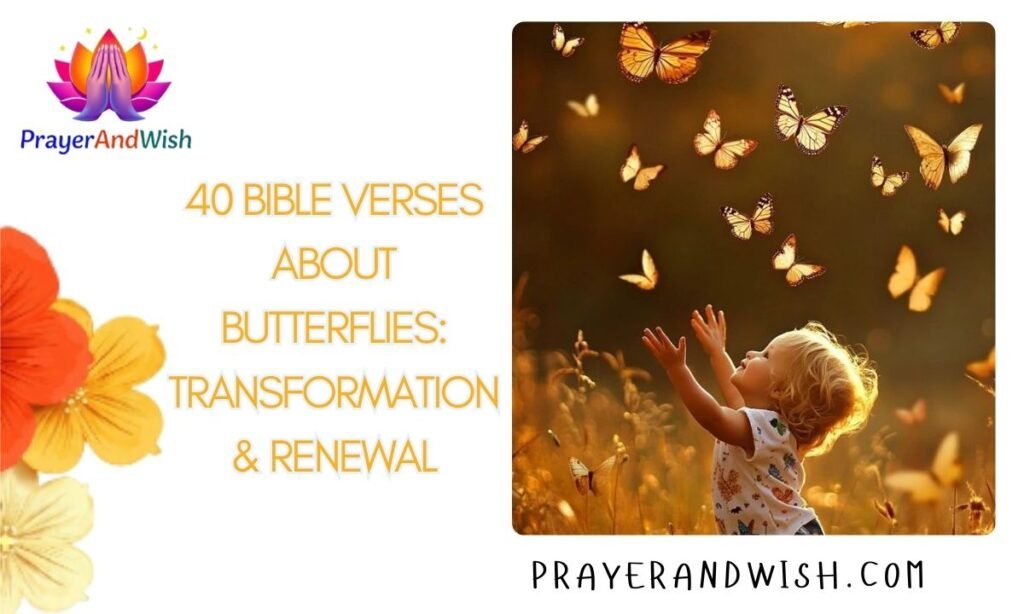 40 Bible Verses About Butterflies: Transformation & Renewal