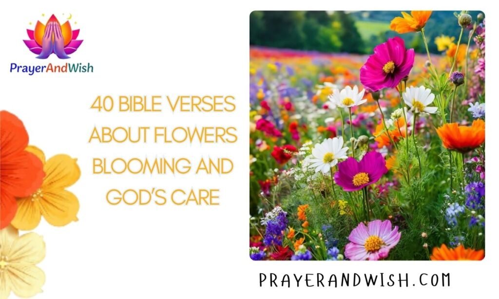40 Bible Verses About Flowers Blooming and God’s Care