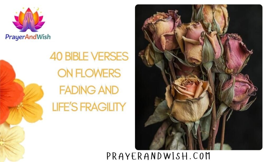 40 Bible Verses on Flowers Fading and Life’s Fragility