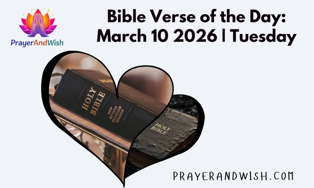 Bible Verse of the Day: March 10 2026 | Tuesday