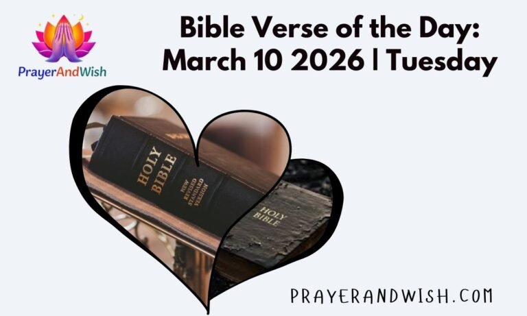 Bible Verse of the Day: March 10 2026 | Tuesday