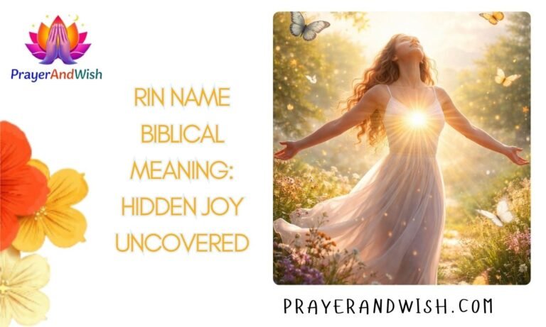 Rin Name Biblical Meaning: Hidden Joy Uncovered