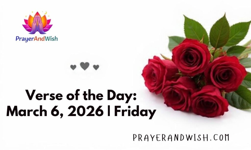 Verse of the Day: March 6, 2026 | Friday