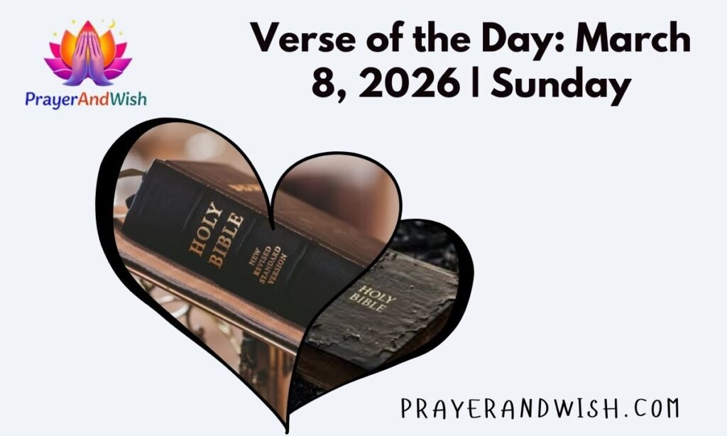 Verse of the Day: March 8, 2026 | Sunday