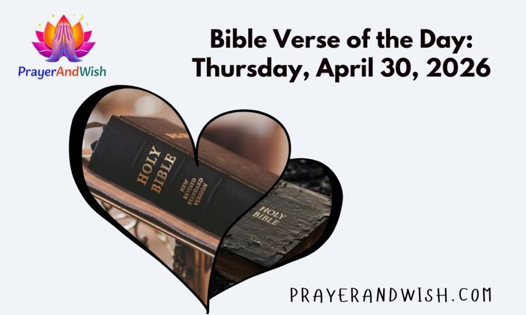 Bible Verse of the Day: Thursday, April 30, 2026