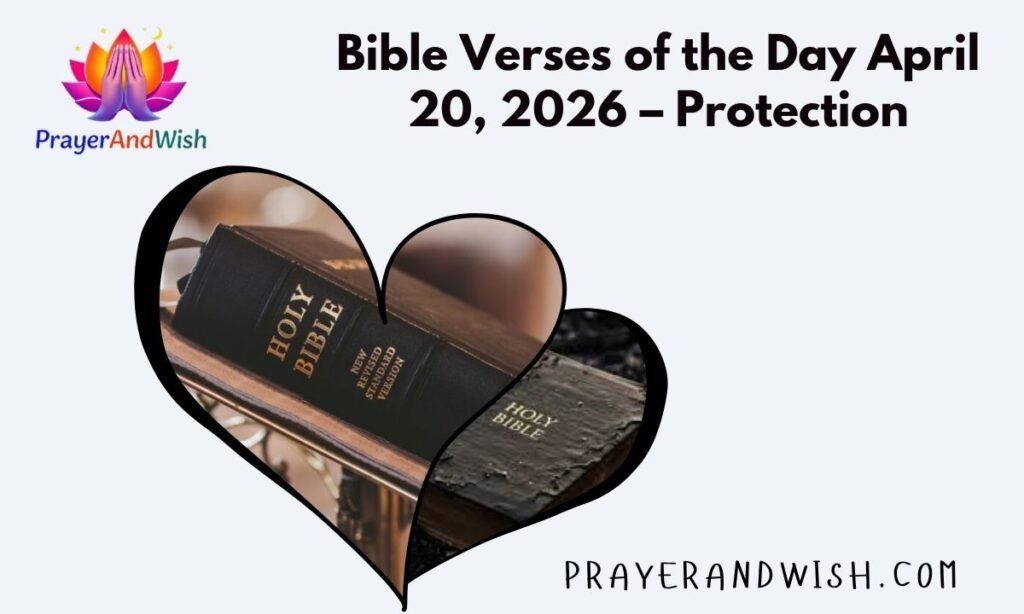 Bible Verses of the Day April 20, 2026 – Protection