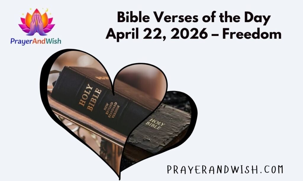 Bible Verses of the Day April 22, 2026 – Freedom
